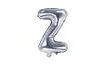 Balloon foil letter "Z", 35 cm, silver (NELZE PLNIT HELIEM)