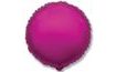 Fóliový balón 45 cm okrúhly metalický tmavoružový (fuchsiový)