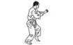 Patchwork vytlačovač Bojové umenie - Karate/Judo Man