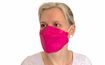 Skládací respirační ochranná maska růžová 1 ks