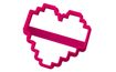 Cookie cutter heart Minecraft Pixel - 3d printing