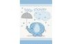 Invitations umbrellaphants "Baby shower" - Boy / Boy 8 pcs