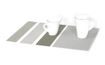 Plastic placemat grey-pink stripes