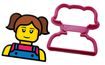 Cookie gingerberad cutter Lego Head Girl - 3D print