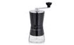 Coffee grinder with ceramic stones stainless steel/glass - eight-stage black