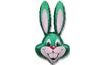 Balloon foil rabbit - green 60 cm / Easter