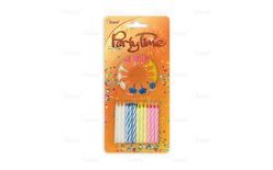 Birthday candles in pack of 24, candle length 6 cm