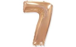 Balloon foil numerals rose gold - Rose Gold 115 cm - 7