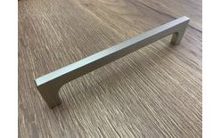 Handle Rados - aluminium effect stainless steel - 16 cm pitch