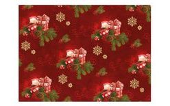 Wrapping paper LUX - Christmas gifts red - sheets 100x70 cm