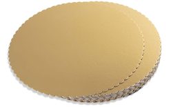 Cake board golden circle 26 cm