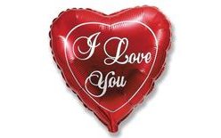 Foil balloon I LOVE YOU heart 45cm