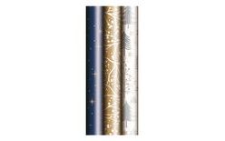 Christmas wrapping paper - roll 200x70 cm - 80g - mix no.1
