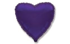 Balloon foil 45 cm Heart purple