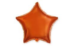 Balloon foil 45 cm Star orange