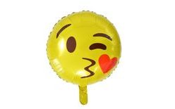 Foil Smiley Kiss Balloon 45 cm