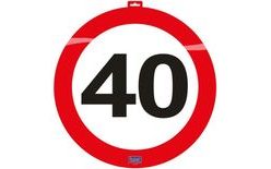 Traffic sign decoration 40, 47 cm