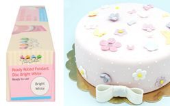 Ready Rolled Fondant Disc - Bright White - FunCakes