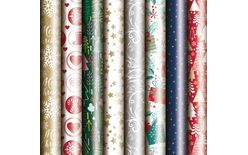 Wrapping paper - Christmas motifs - roll 200x70 cm - mix no.6