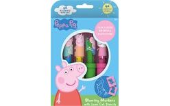 Peppa Pig blowing markers 6 pcs