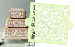 Šablona na dorty a scrapbook - Stencil Hawaiian Palms Top