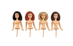 Barbie Mini Patchwork Doll Set - 4 cake dolls