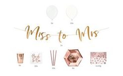 PARTY BOX rose gold (rosegold) - 60 pcs - Bride to be