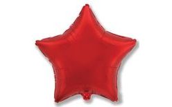 Balloon foil 45 cm Star red