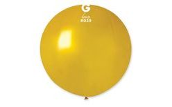 Metalický latexový balón 80 cm - zlatý 1 kus