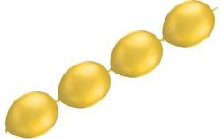 Balonky řetězové zlaté
