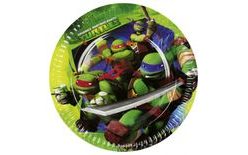 Ninja Turtles plates 8 pcs - 23 cm