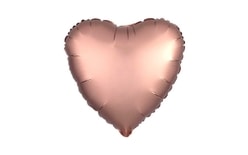 Fóliový balón 45 cm Srdce ružové zlato - Ružové zlato