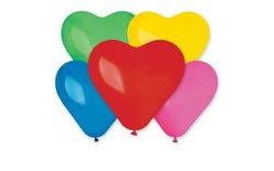 Balónik Srdce farebný 1 ks