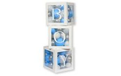 BOY decorative balloon boxes / 3 pcs