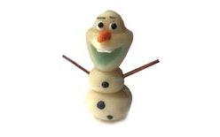 Snowman - marzipan cake figure