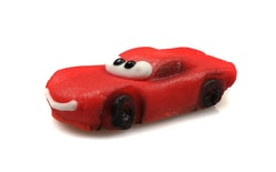 Lightning McQueen - marzipan cake topper character