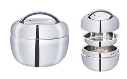 Stainless steel thermobowl 0,8 l Apple