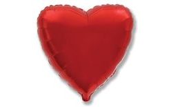 Balloon foil 45 cm Heart red