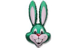 Balloon foil rabbit - green 60 cm / Easter