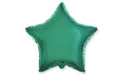 Balloon foil 45 cm Star green TYRKEY