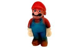 Plumber figure - marzipan cake figure - red