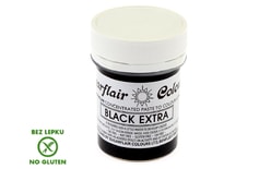 Černá gelová pastová barva extra koncentrovaná Black
