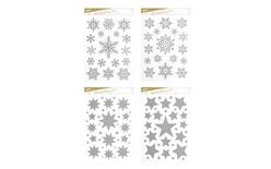 Window stickers Christmas glitter - 20x30 cm