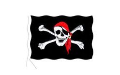vlajka pirátská 90 x150 cm
