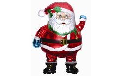 Foil balloon 35 cm SANTA (NELZE PLNIT HELIEM) - Christmas