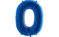Balloon foil numerals BLUE - BLUE 115 cm - 0