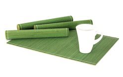 Bamboo placemat - green, 4piece set