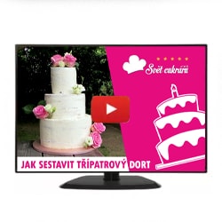 VIDEO + POSTUP: Jak sestavit a vyztužit třípatrový svatební dort