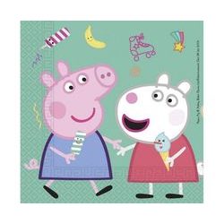 Papírové ubrousky prasátko  Pepa - Peppa Pig - 33x33 cm, 20 ks