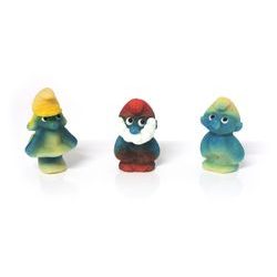Three Smurfs - marzipan cake figure